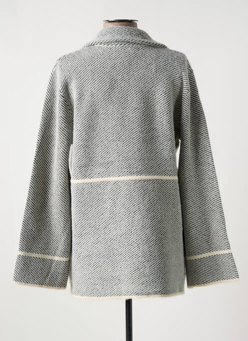 Gilet manches longues gris MARINA V pour femme