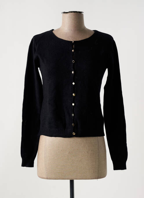 Gilet manches longues noir GIORGIO BARBARA pour femme