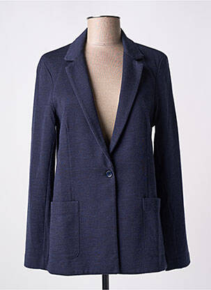 Blazer poches bleu MAJESTIC FILATURES femme