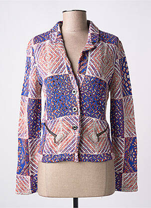 Blazer fausses poches bleu ALDOMARTINS femme