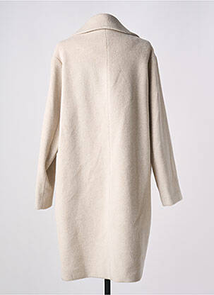 Manteau long fermeture pressionnée sans capuche beige GERARD DAREL femme