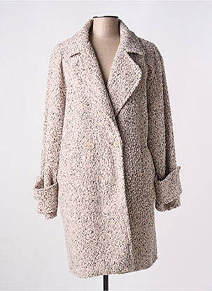 Manteau long beige KAKIE pour femme