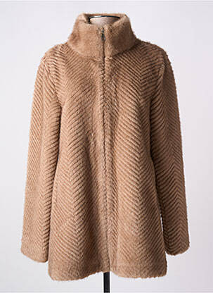 Manteau long marron STUDIO BIRKIN pour femme