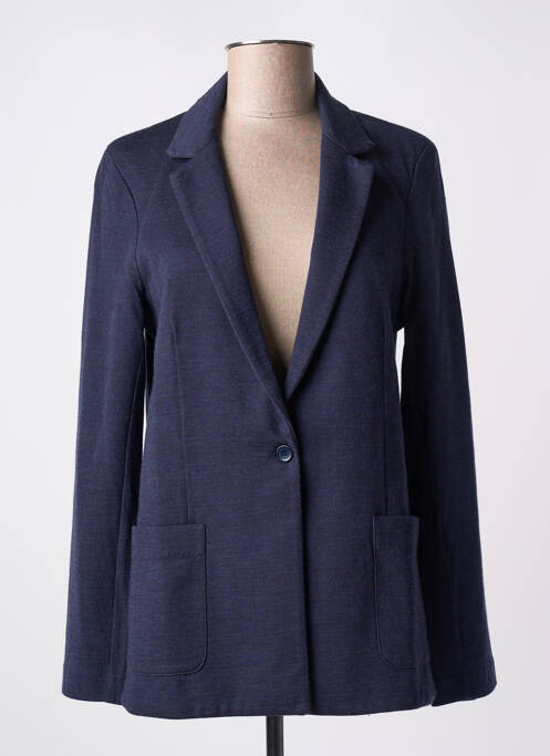 Blazer bleu MAJESTIC FILATURES pour femme
