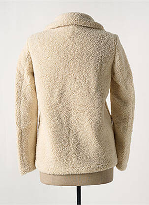 Gilet manches longues fermeture boutonnée sur le devant beige FREDA femme