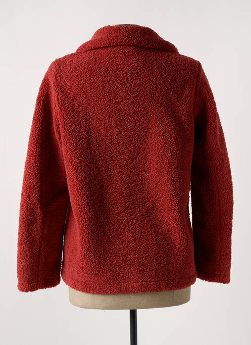 Gilet manches longues fermeture boutonnée sur le devant rouge FREDA femme