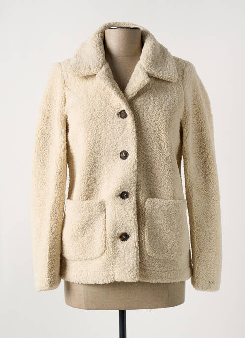 Gilet manches longues beige FREDA pour femme