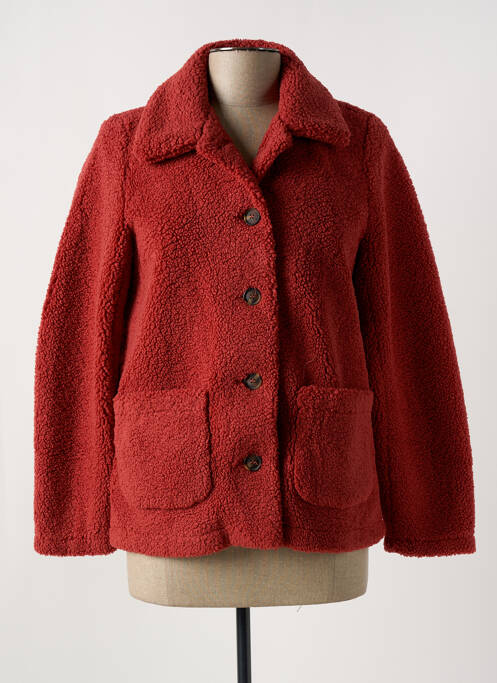 Gilet manches longues rouge FREDA pour femme