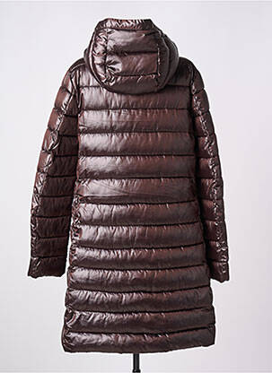 Doudoune poches a capuche marron EMME M femme