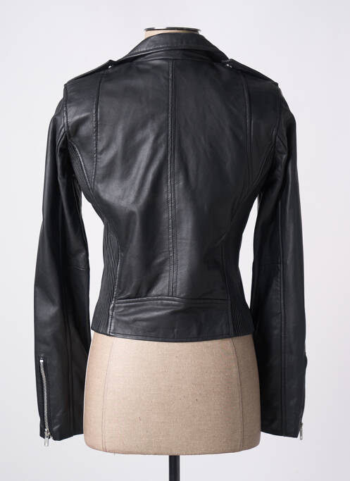 Veste en cuir noir GOA pour femme