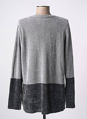 Pull coupe droite manches longues gris PERSONA BY MARINA RINALDI femme