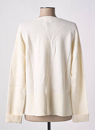 Pull coupe droite manches courtes blanc BELLA JONES femme