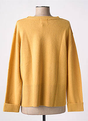 Pull col rond manches longues jaune BELLA JONES femme