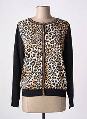 Gilet manches longues noir MARINA V pour femme seconde vue