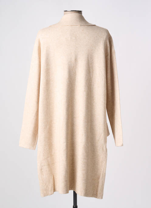 Gilet manches longues beige TANDEM pour femme