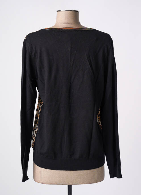 Gilet manches longues noir MARINA V pour femme