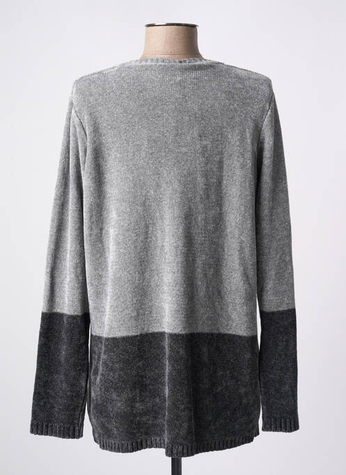 Pull col v manches longues gris PERSONA BY MARINA RINALDI femme