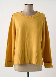 Pull col rond manches longues jaune BELLA JONES femme