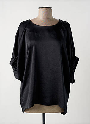 Top coupe fluide manches 3/4 noir LES ACOLYTES femme