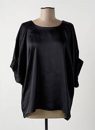 Top coupe fluide manches 3/4 noir LES ACOLYTES femme