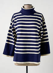Pull col roulé bleu CHANON pour femme seconde vue