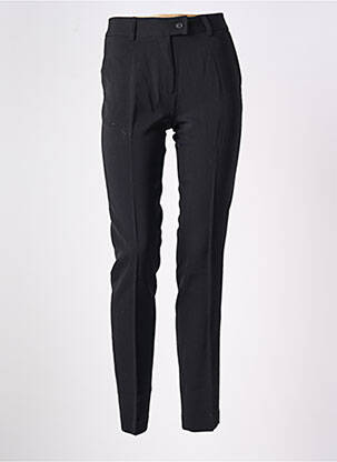 Pantalon slim taille haute taille haute noir KACY femme