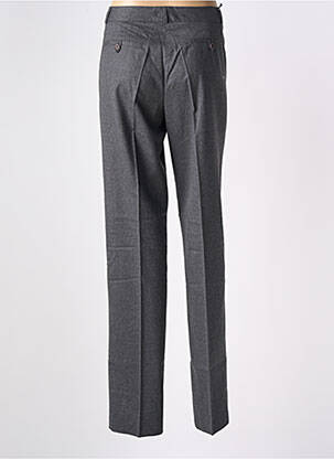 Pantalon droit taille à pinces taille haute gris KACY femme