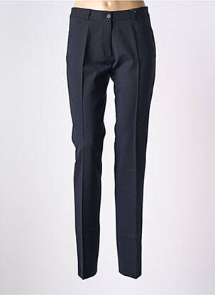 Pantalon slim taille haute taille haute bleu KACY femme