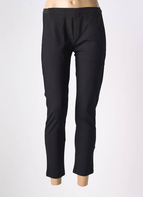 Jegging tissage chiné taille haute noir JANIS & JOHN femme