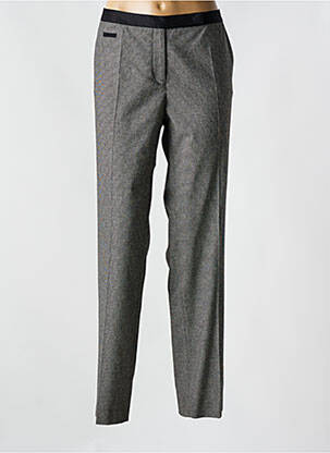 Pantalon droit fermeture zippée sous rabat boutonné gris GERARD DAREL femme