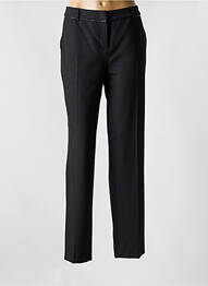 Pantalon droit fermeture zippée sous rabat avec crochet noir GERARD DAREL femme