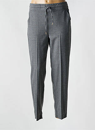 Pantalon droit taille élastique gris EMME M femme