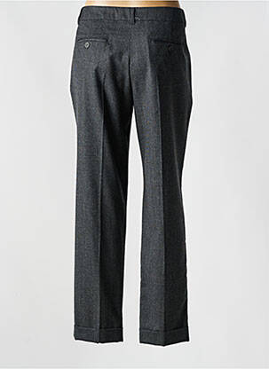Pantalon droit fermeture zippée sous rabat avec crochet gris WEEKEND MAXMARA femme