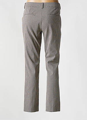 Pantalon droit fermeture zippée sous rabat avec crochet noir MARELLA femme