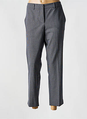 Pantalon droit fermeture zippée sous rabat avec crochet noir MARELLA femme