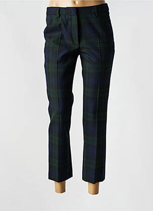 Pantalon 7/8 fermeture zippée sous rabat avec crochet bleu GERARD DAREL femme