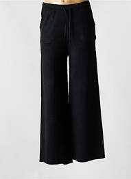 Pantalon flare taille élastique noir MARINA V femme