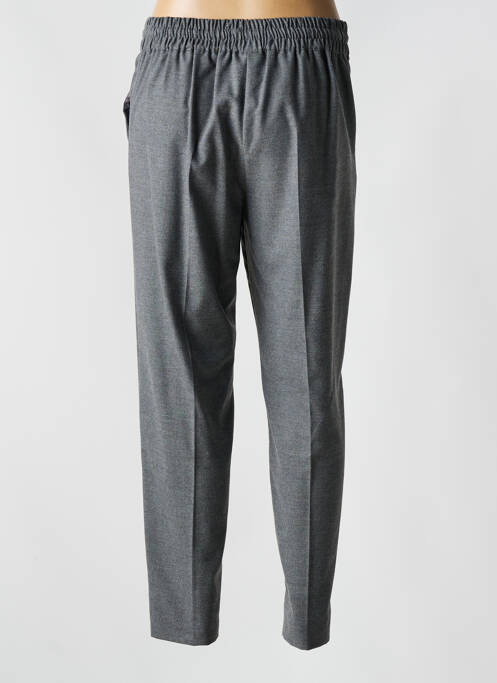 Pantalon droit taille élastique gris EMME M femme