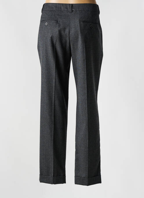 Pantalon droit fermeture zippée sous rabat avec crochet gris WEEKEND MAXMARA femme