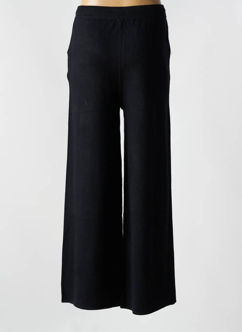 Pantalon flare taille élastique noir MARINA V femme