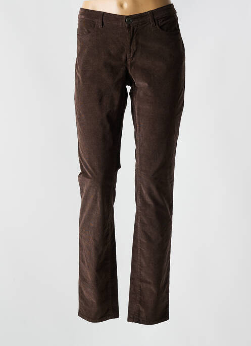 Pantalon slim marron WEEKEND MAXMARA pour femme