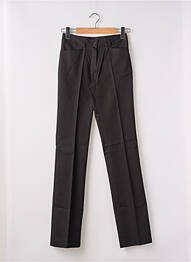 Pantalon droit fermeture zippée sous rabat boutonné taille normale noir KACY femme