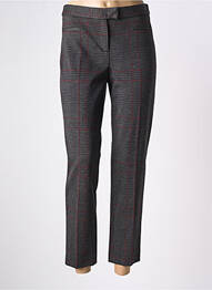 Pantalon 7/8 fermeture zippée sous rabat avec crochet taille normale gris GERARD DAREL femme