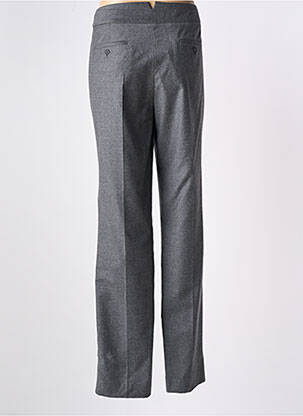 Pantalon droit fermeture zippée sous rabat avec crochet taille normale gris GERARD DAREL femme
