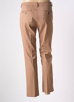 Pantalon 7/8 fermeture zippée sous rabat avec crochet taille normale marron WEEKEND MAXMARA femme