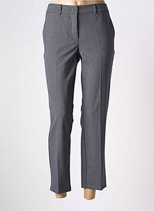 Pantalon 7/8 fermeture zippée sous rabat avec crochet taille normale gris MARELLA femme