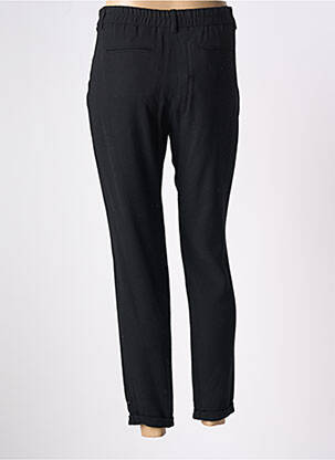 Pantalon droit fermeture zippée sous rabat boutonné taille normale noir PABLO femme