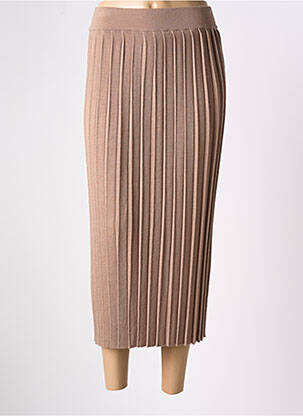 Jupe longue coupe droite marron WEEKEND MAXMARA femme