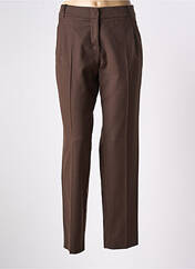 Pantalon droit marron WEEKEND MAXMARA pour femme seconde vue