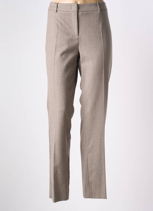Pantalon droit beige WEEKEND MAXMARA pour femme